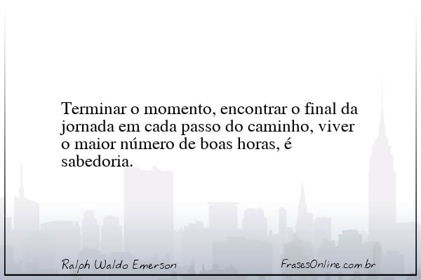 Frase de Ralph Waldo Emerson