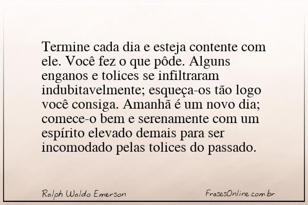 Frase de Ralph Waldo Emerson