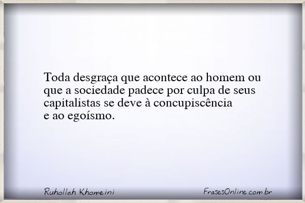 Frase de Ruhollah Khomeini