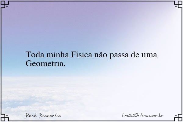 Frase de René Descartes