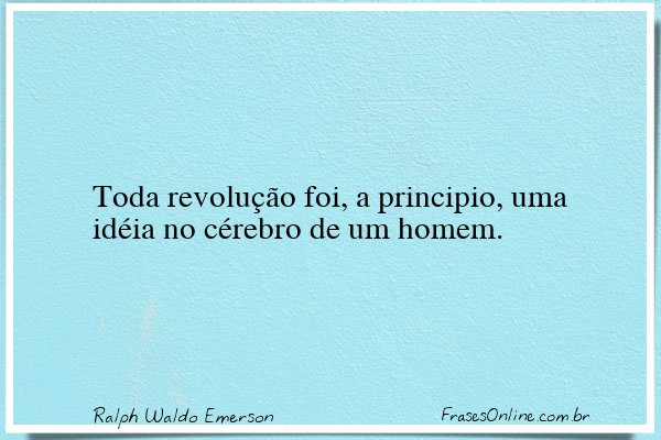 Frase de Ralph Waldo Emerson