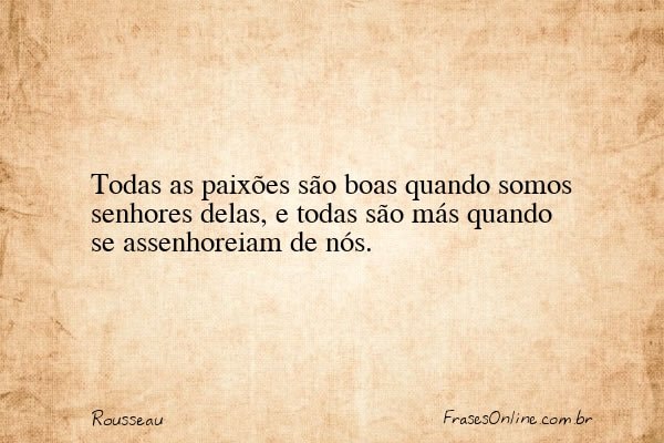 Frase de Rousseau