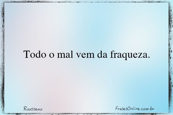 Frase de Rousseau