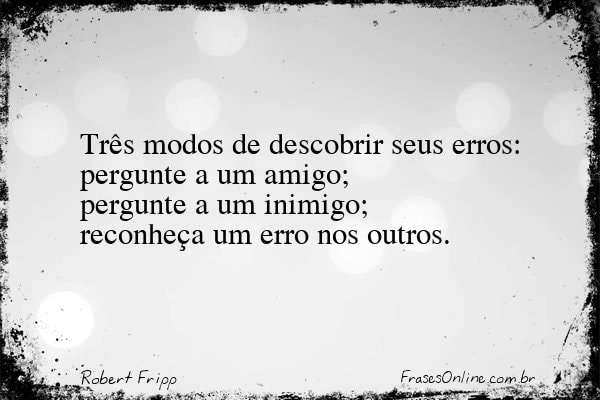 Frase de Robert Fripp