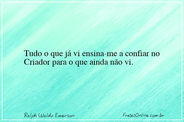 Frase de Ralph Waldo Emerson