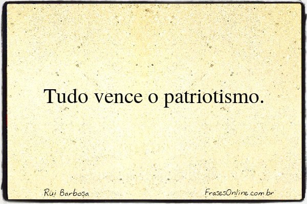 Frase de Rui Barbosa