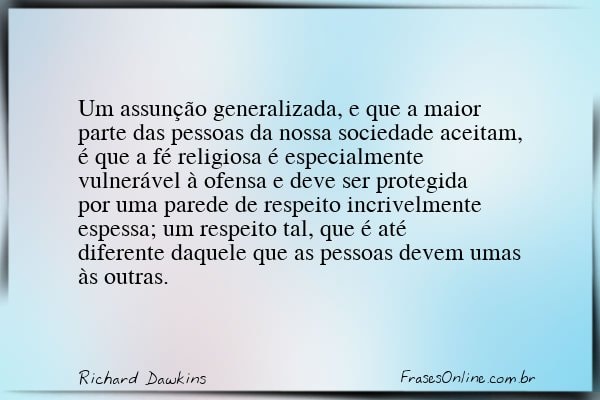 Frase de Richard Dawkins
