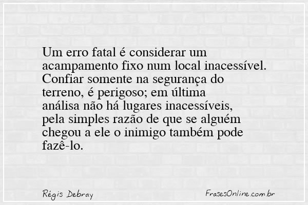 Frase de Régis Debray