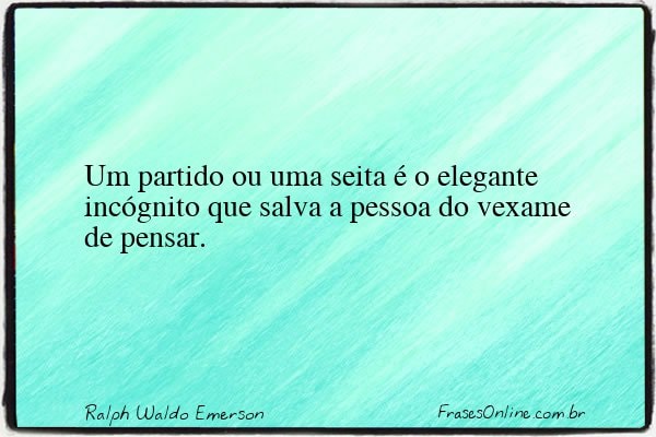 Frase de Ralph Waldo Emerson