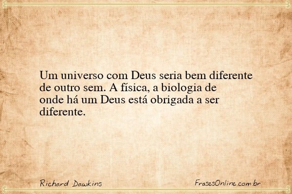 Frase de Richard Dawkins