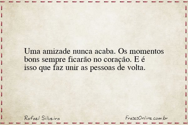 Frase de Rafael Silveira