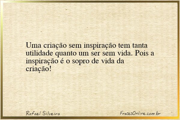 Frase de Rafael Silveira