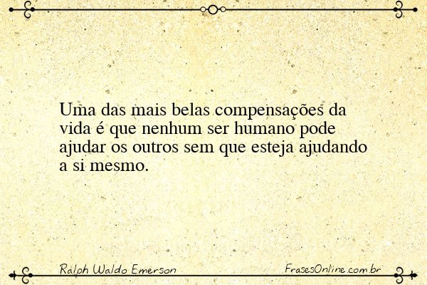 Frase de Ralph Waldo Emerson