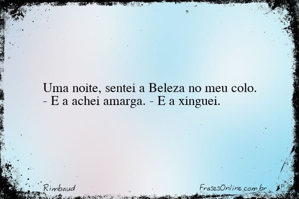 Frase de Rimbaud