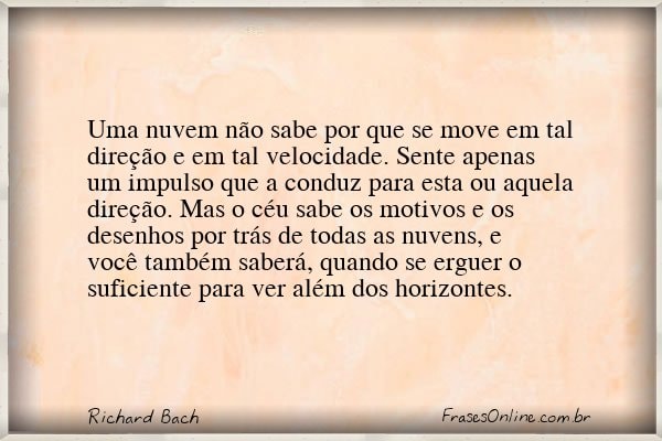 Frase de Richard Bach