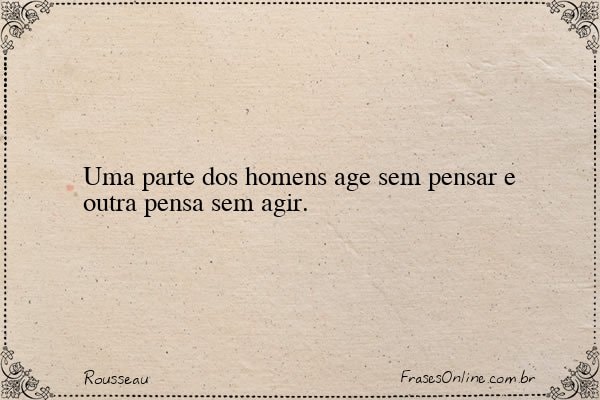 Frase de Rousseau