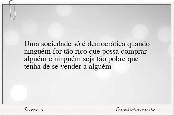 Frase de Rousseau