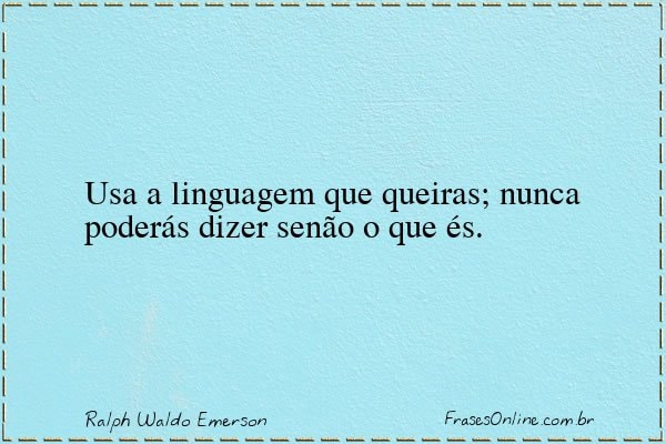 Frase de Ralph Waldo Emerson