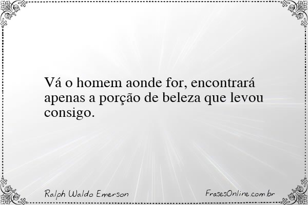 Frase de Ralph Waldo Emerson