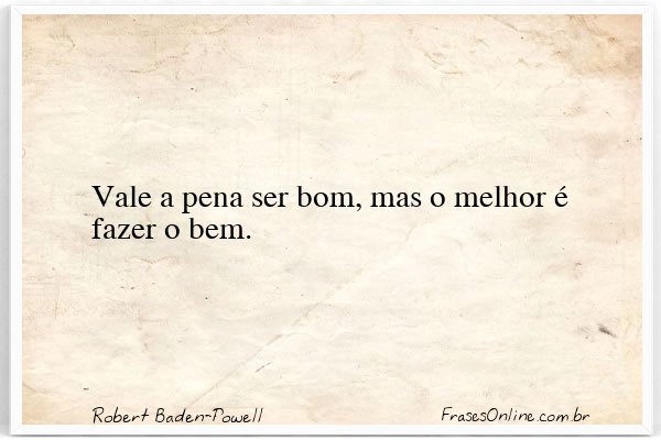 Frase de Robert Baden-Powell