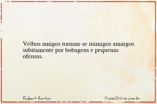 Frase de Robert Burton