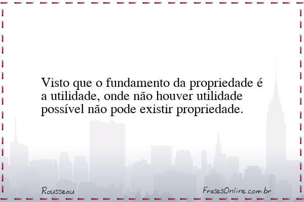 Frase de Rousseau
