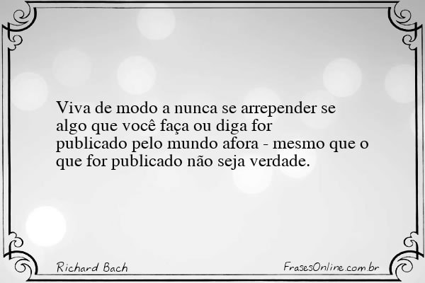 Frase de Richard Bach