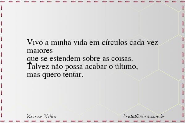 Frase de Rainer Rilke
