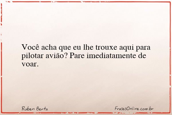 Frase de Ruben Berta