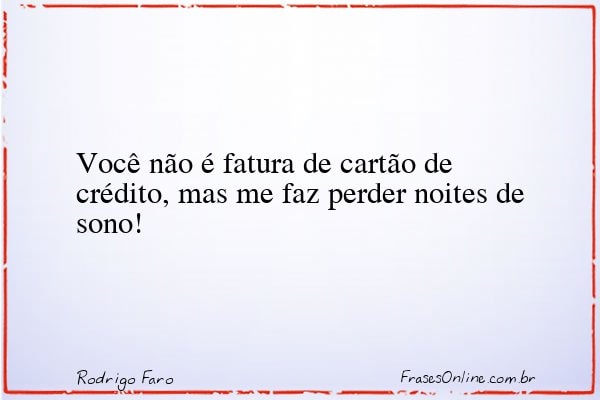 Frase de Rodrigo Faro