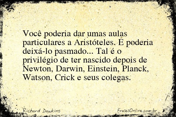 Frase de Richard Dawkins