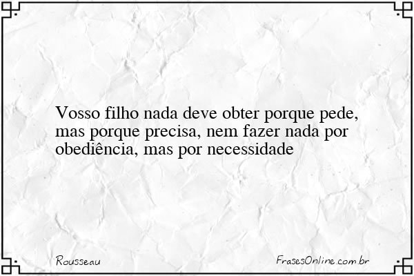 Frase de Rousseau