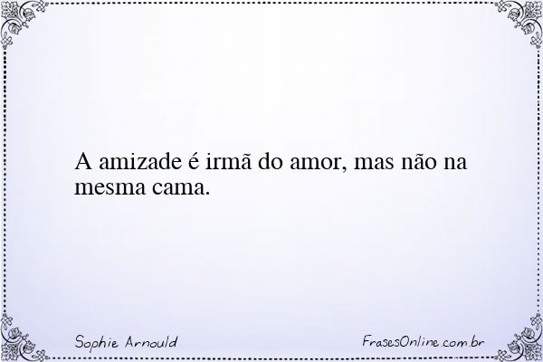 Frase de Sophie Arnould