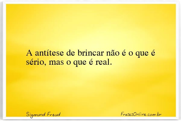 Frase de Sigmund Freud