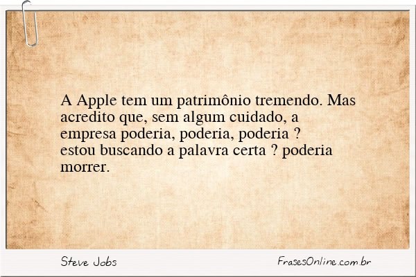 Frase de Steve Jobs