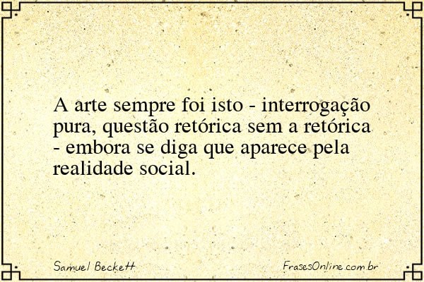 Frase de Samuel Beckett