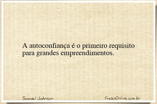 Frase de Samuel Johnson