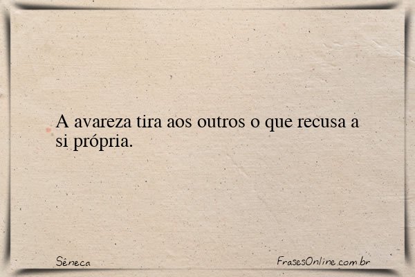 Frase de Sêneca