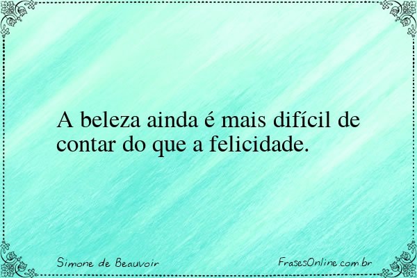 Frase de Simone de Beauvoir