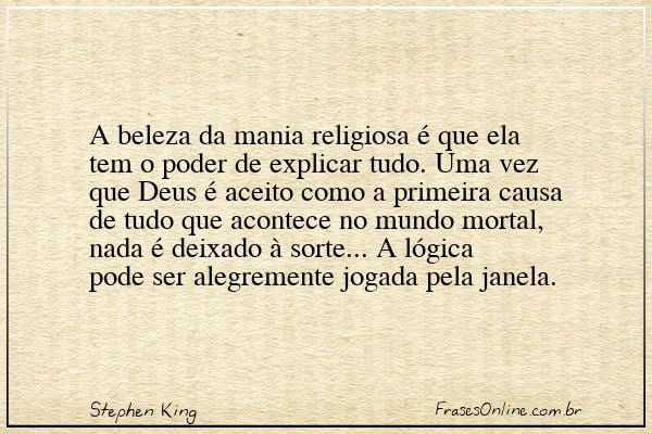 Frase de Stephen King