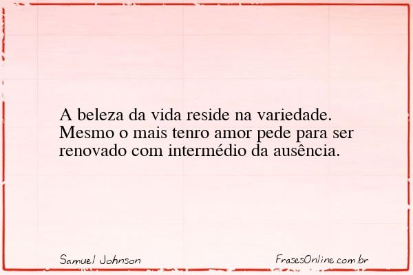 Frase de Samuel Johnson