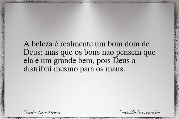 Frase de Santo Agostinho