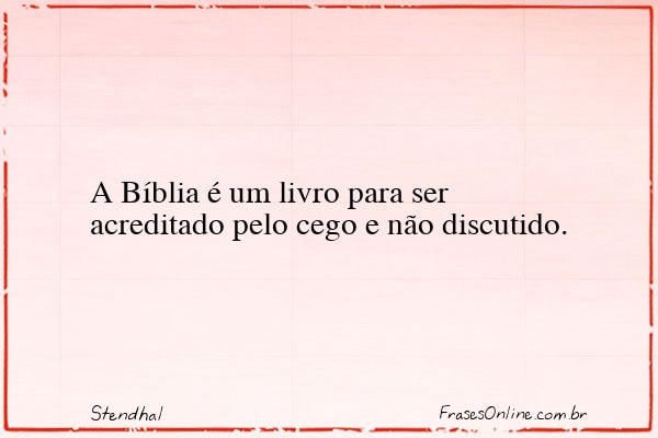 Frase de Stendhal