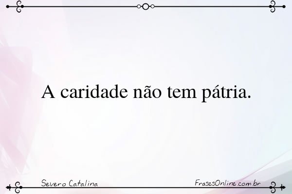 Frase de Severo Catalina