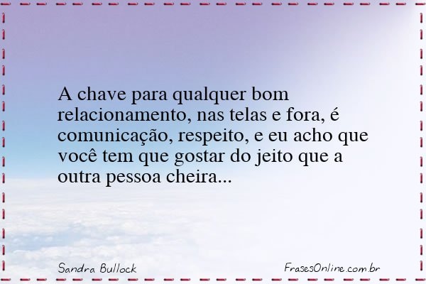 Frase de Sandra Bullock