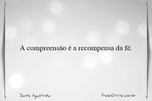 Frase de Santo Agostinho
