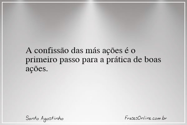 Frase de Santo Agostinho