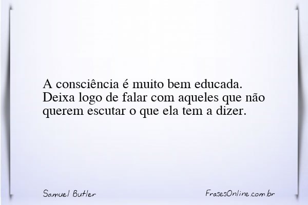 Frase de Samuel Butler