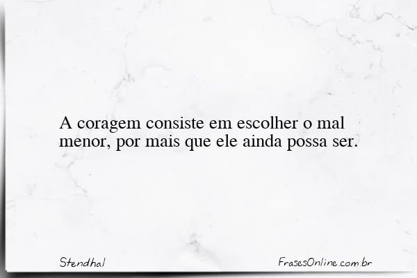 Frase de Stendhal