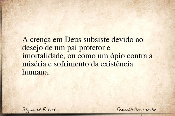 Frase de Sigmund Freud